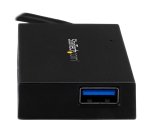 StarTech.com 4 Port USB-C Hub, USB Type-C Hub met 4x USB-A (USB 3.0 SuperSpeed 5Gbps), USB Bus of Self Powered, Draagbare USB-C naar USB-A BC 1.2 Lader Hub met Power Adapter