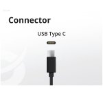 Conceptronic OZUL04BE 67W GaN USB PD Charger, Built-in USB-C Cable