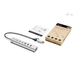 i-tec USB-C/USB-A Metal HUB 6 port (3x USB-C, 3x USB-A), LAN, Power Delivery 85W