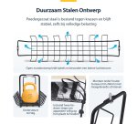 StarTech.com Kabelmanagement Tray voor Onder Bureau, 61,5cm Lang, Metalen Kabelgoot, Schroefmontage, Metaal, Zwart, TAA