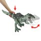 Jurassic World Gigantosauro Attacco Letale con fauci mobili, ruggito e movimenti, dinosauro giocattolo per bambini 4+ anni