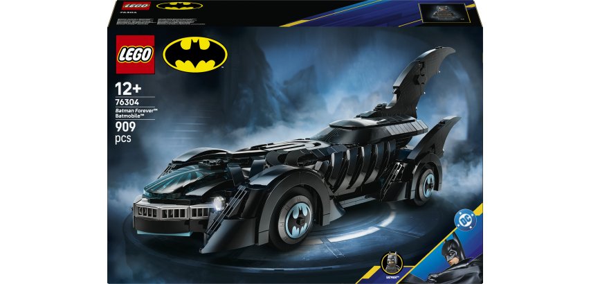 LEGO DC 76304 Batmobile Batman Forever, Macchina Giocattolo del Supereroe con Minifigure, Idea Regalo per 12+ e Fan Adulti