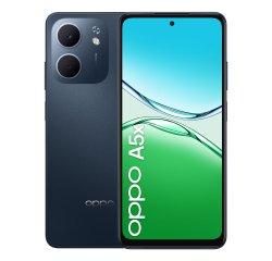 OPPO A5x Smartphone, Foto AI 32MP, Frontale 5MP, Display 6.67” 90HZ LCD HD+, 6000mAh, RAM 4(Esp1GB/2GB/4GB)+ROM 128GB (esp1TB), IP65, [Versione Italia], Black Blue