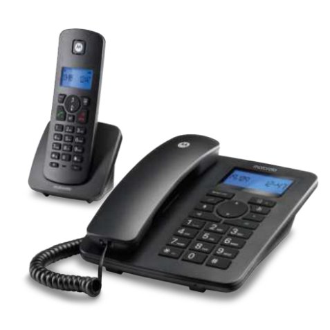 Motorola C4201 Analog/DECT telephone Caller ID Black