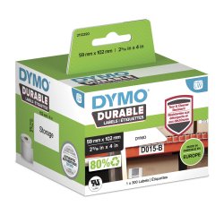 DYMO Durable Bianco Etichetta per stampante autoadesiva