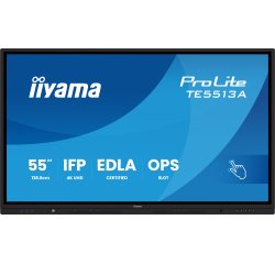 iiyama TE5513A-B3AG Écran d'affichage dynamique Écran plat interactif 138,7 cm (54.6") LCD Wifi 500 cd/m² 4K Ultra HD Noir Écran tactile Intégré dans le processeur Android 24/7