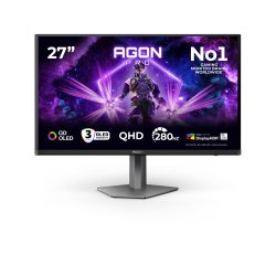 AOC AGON PRO AG276QZD2 Monitor PC 67,3 cm (26.5") 2560 x 1440 Pixel Quad HD QD-OLED Nero, Grigio
