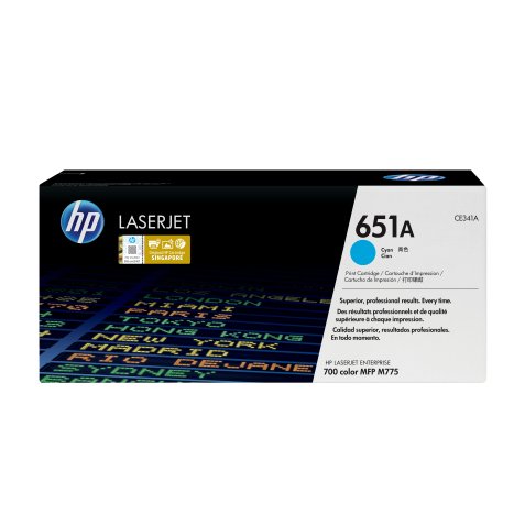 HP 651A Cyan Original LaserJet Toner Cartridge