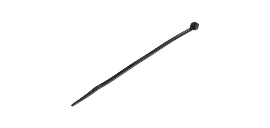 StarTech.com Lot de 1 000 Attaches de Câbles de 15cm - Largeur 3,6mm, Diamètre du Faisceau 39mm, Résistance à la Traction 18kg, Attaches en Nylon avec Extrémité Incurvée, Homologuées UL, Noires - TAA