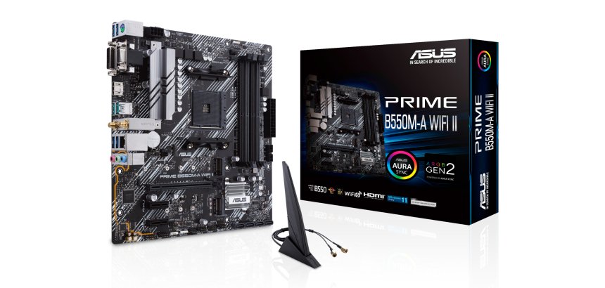 ASUS PRIME B550M-A WIFI II AMD B550 Emplacement AM4 micro ATX