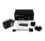 StarTech.com Commutateur KVM 2 ports DisplayPort, USB et audio - Switch KVM - 2560 x 1600