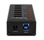 StarTech.com Hub USB 3.0 (5Gbps) Alimenté de 4 ports avec Station de Recharge de 3 ports USB (2 x 1A, 1 x 2A) - Fixation Murale
