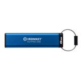 Kingston Technology IronKey Keypad 200 unidad flash USB 8 GB USB tipo A 3.2 Gen 1 (3.1 Gen 1) Azul