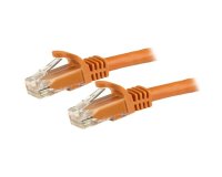 StarTech.com 5m CAT6 Ethernet Cable - Orange CAT 6 Gigabit Ethernet Wire -250MHz 100W PoE RJ45 UTP Network/Patch Cord Snagless w/Strain Relief Individually Tested