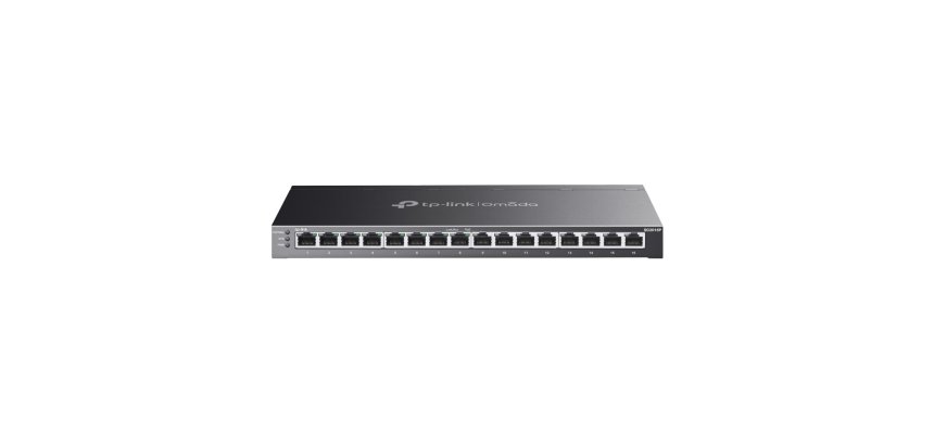 TP-Link Omada SG2016P commutateur réseau Géré L2/L2+ Gigabit Ethernet (10/100/1000) Connexion Ethernet, supportant l'alimentation via ce port (PoE) Noir