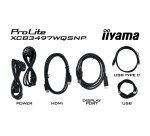iiyama ProLite XCB3497WQSNP-B1 écran plat de PC 86,4 cm (34") 3440 x 1440 pixels UltraWide Quad HD LED Noir