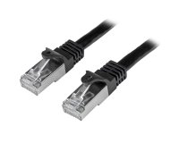 StarTech.com Câble réseau Cat6 blindé SFTP sans crochet de 5 m - Cordon Ethernet RJ45 anti-accroc - M/M - Noir