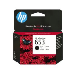 HP Cartouche d’encre Ink Advantage noire HP653 authentique