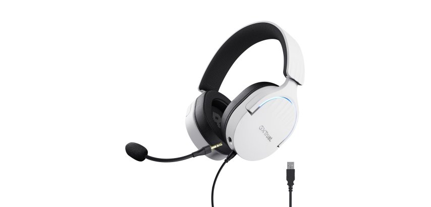 Trust GXT 490 FAYZO Casque Avec fil Arceau Moto USB Type-A Noir, Blanc