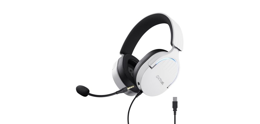 Trust GXT 490 FAYZO Casque Avec fil Arceau Moto USB Type-A Noir, Blanc