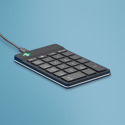 R-Go Tools Clavier R-Go Numpad Break, clavier numérique ergonomique avec logiciel de pause, filaire, noir