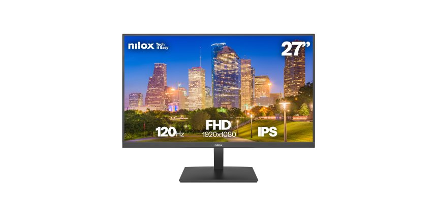 Nilox MONITOR 27 IPS 120 HZ HDMI Y DP Monitor PC 68,6 cm (27") 1920 x 1080 Pixel Full HD LCD Nero