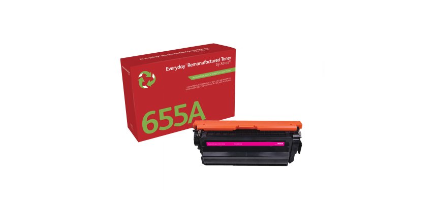 Toner remanufacturé Magenta Everyday™ de Xerox compatible avec HP 655A (CF453A), Capacité standard