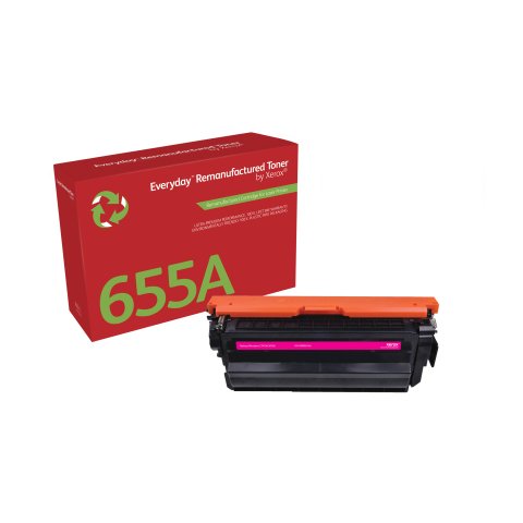 Tóner Everyday™ Magenta remanufacturado de Xerox es compatible con HP 655A (CF453A), Capacidad estándar