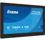 iiyama TW1023ASC-B3P Écran d'affichage dynamique En forme de kiosk 25,6 cm (10.1") Wifi 385 cd/m² WXGA Noir Écran tactile Intégré dans le processeur Android 24/7
