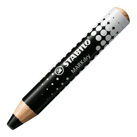 Marqueur bois MARKdry pour tableaux blanc. Effaçable à sec sur surfaces lisses non poreuses Noir