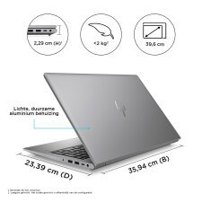 HP ZBook Power 15.6 G10 Intel® Core™ i5 i5-13500H Mobiel werkstation 39,6 cm (15.6") Full HD 16 GB DDR5-SDRAM 512 GB SSD NVIDIA RTX A500 Wi-Fi 6E (802.11ax) Windows 11 Pro Zilver