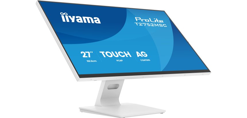 iiyama ProLite T2752MSC-W1AG écran plat de PC 68,6 cm (27") 1920 x 1080 pixels Full HD LCD Écran tactile Blanc