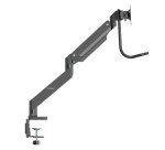 StarTech.com Desk Mount Dual Monitor Arm with USB & Audio - Slim Full Motion Adjustable Dual Monitor VESA Mount for up to 32" (17.6lb/8kg) Displays - Ergonomic Articulating - C-Clamp/Grommet