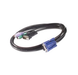 APC KVM PS/2 Cable - 3 ft (0.9 m) Nero 0,91 m