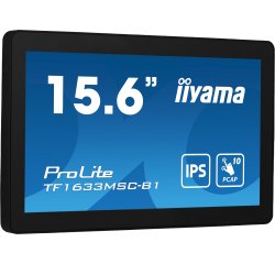 iiyama ProLite TF1633MSC-B1 écran plat de PC 39,6 cm (15.6") 1920 x 1080 pixels Full HD Écran tactile Noir