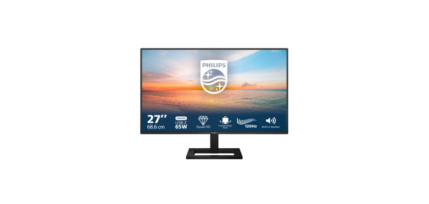 Philips 1000 Serie 27E1N1600AE/00 PC-Flachbildschirm 68,6 cm (27") 2560 x 1440 Pixel Quad HD LCD Schwarz