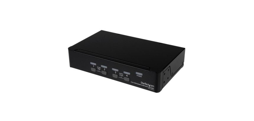 StarTech.com Switch KVM DisplayPort USB a 4 porte con audio