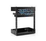 StarTech.com Armadio Rack di Rete per Montaggio a Parete 12U 19", Server Rack a 2 Montanti a telaio aperto, Profondità Regolabile, Quadro Dati per Apparecchiature IT/Dati/AV/Switch - Dadi e viti a gabbia inclusi