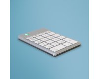 R-Go Tools Clavier R-Go Numpad Break, clavier num&eacute;rique ergonomique avec logiciel de pause, bluetooth, blanc