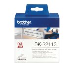 Brother DK-22113 ruban d'étiquette Noir sur transparent