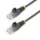 StarTech.com Câble Ethernet CAT6 Noir Fin de 5m, Sans Accroc, 100W PoE, UTP, LSZH, Fil de Cuivre Pur 28AWG, Cordon Patch Réseau RJ45 avec Serre-Câble, Contrôlé Fluke