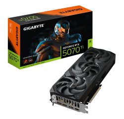 GIGABYTE GeForce RTX 5070 Ti WINDFORCE OC SFF 16G Scheda Grafica - 16GB GDDR7, 256 bit, PCI-E 5.0, 2497 MHz Core Clock, 3 x DP 2.1a, 1 x HDMI 2.1b, NVIDIA DLSS 4, GV-N507TWF3OC-16GD