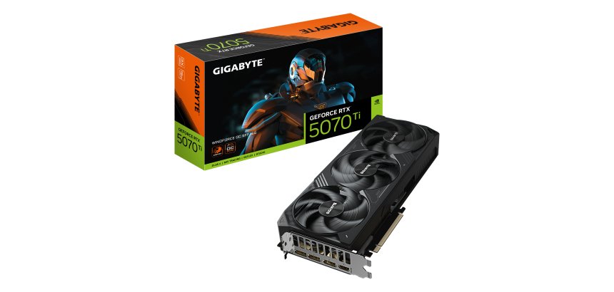 GIGABYTE GeForce RTX 5070 Ti WINDFORCE OC SFF 16G Scheda Grafica - 16GB GDDR7, 256 bit, PCI-E 5.0, 2497 MHz Core Clock, 3 x DP 2.1a, 1 x HDMI 2.1b, NVIDIA DLSS 4, GV-N507TWF3OC-16GD