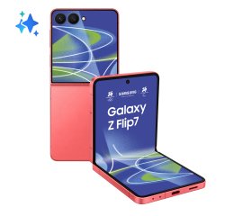 Samsung Galaxy Z Flip7 Smartphone AI, RAM 12GB, 256GB, Display 4,1" Super AMOLED/6,9" Dynamic AMOLED 2X, Fotocamera 50MP, Coralred