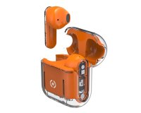 Celly SHEER Headset True Wireless Stereo (TWS) In-ear Calls/Music Orange, Transparent