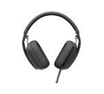 Logitech Zone Vibe Wireless Casque Sans fil Arceau Appels/Musique USB Type-C Bluetooth Graphite