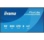 iiyama LH5566UHSB-B1AG Écran d'affichage dynamique Écran plat de signalisation numérique 139,7 cm (55") LCD Wifi 800 cd/m² 4K Ultra HD Noir Intégré dans le processeur Android 24/7