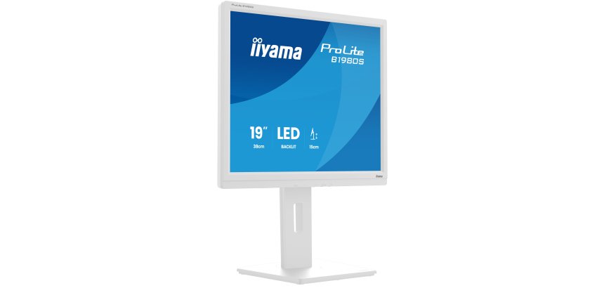 iiyama ProLite B1980S-W1 écran plat de PC 48,3 cm (19") 1280 x 1024 pixels SVGA LED Blanc