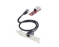 StarTech.com Carte Réseau M.2 2280 à 1 Port 2.5 GbE, Vitesses Multi-Gigabit (2.5G/1G/100M/10M), NIC NBASE-T (802.3bz), Clé M.2 B+M, Interface PCIe Ethernet, Pour SFF/PC de Bureau
