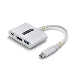 StarTech.com USB-C naar HDMI Multiport Adapter met 140W PD Charging, 4K 60Hz HDMI, USB 5Gbps Hub, Mini Dock voor MacBook / Dell / ThinkPad / HP / iPad / Tablets